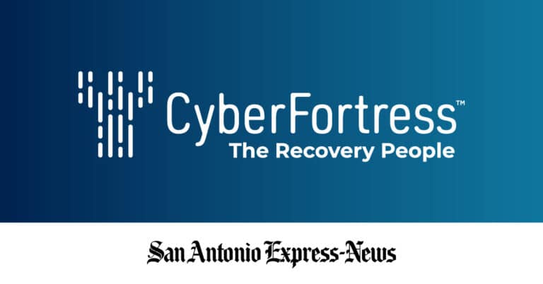 CyberFortress logo with San Antonio Express-News