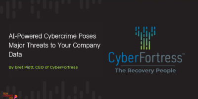 AI-Powered Cybercrime poses major threat to company data graphic.