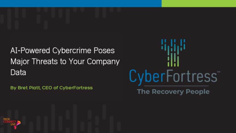 AI-Powered Cybercrime poses major threat to company data graphic.