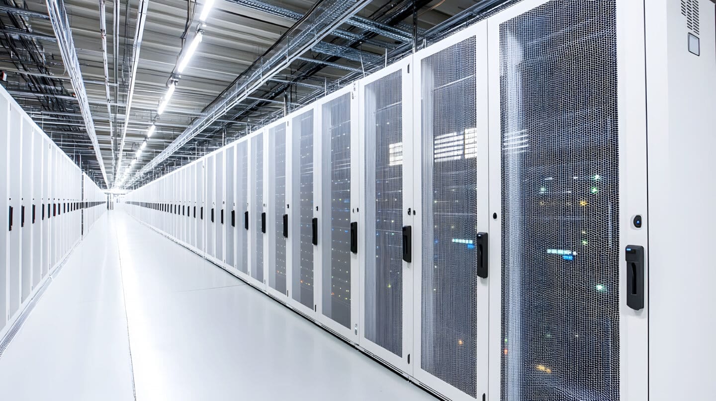 Modern Data Center with Efficient Server Racks