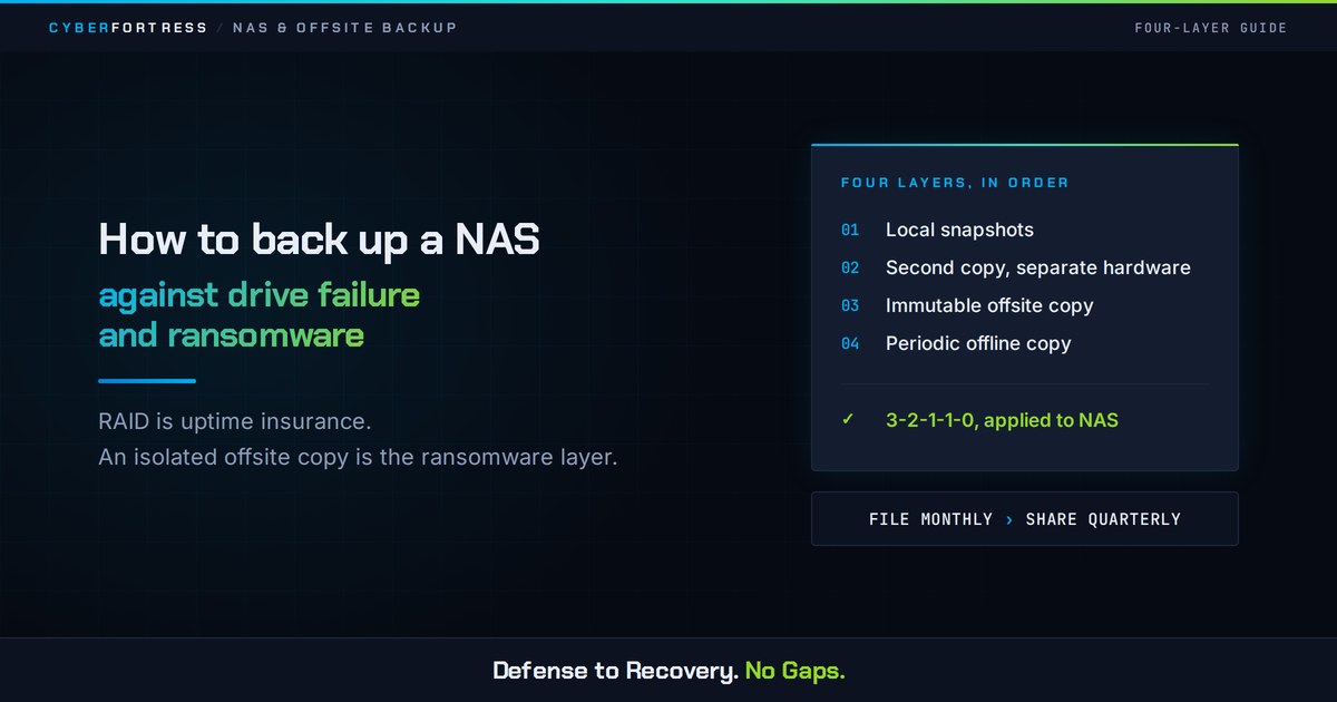 How to Back Up a NAS Against Drive Failure and Ransomware