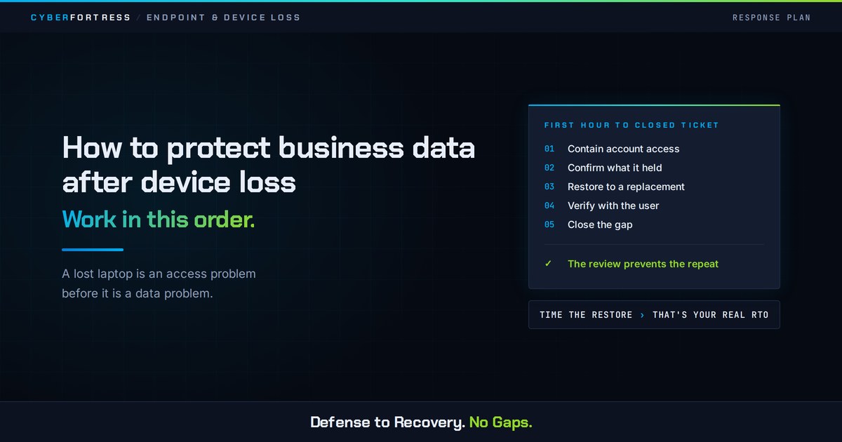 How to Protect Business Data After Device Loss