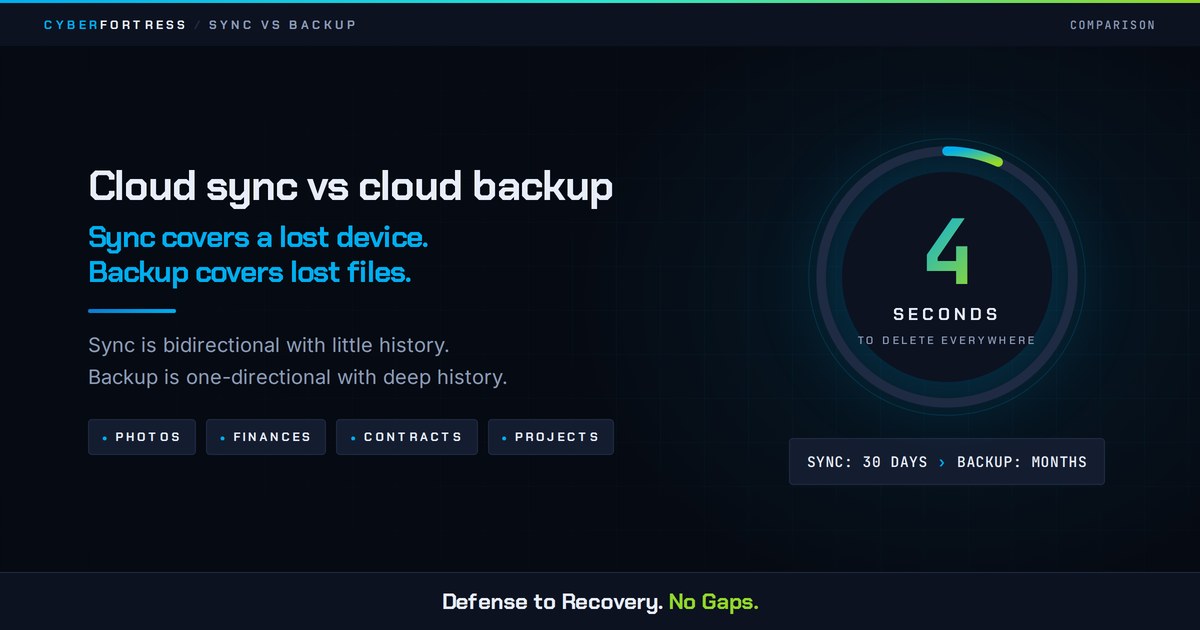 Cloud Sync vs Cloud Backup for File Protection