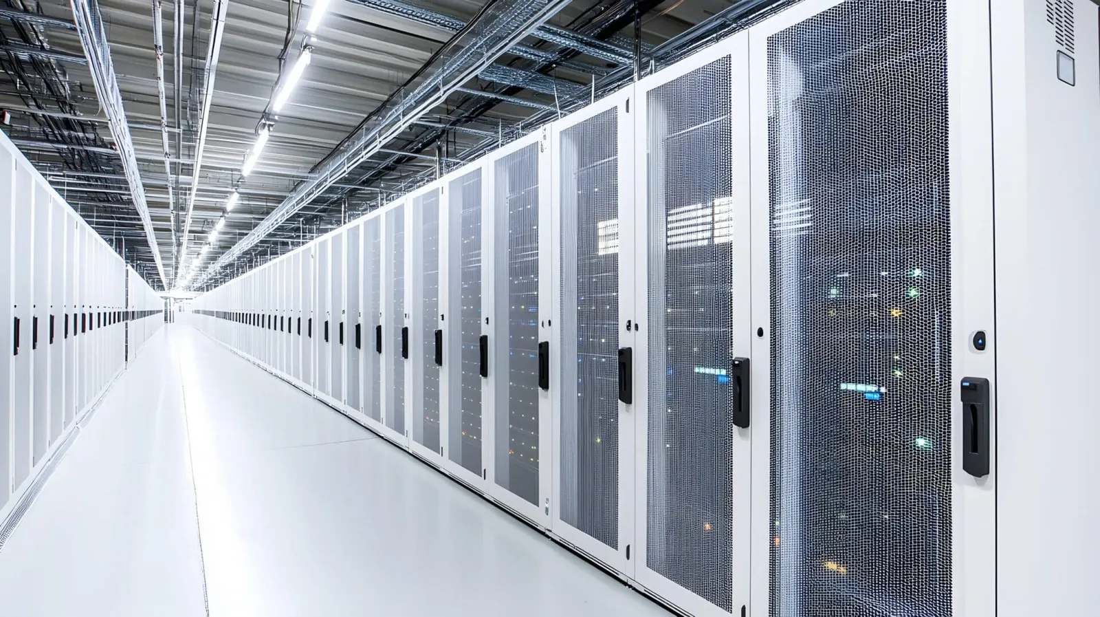 Modern Data Center with Efficient Server Racks