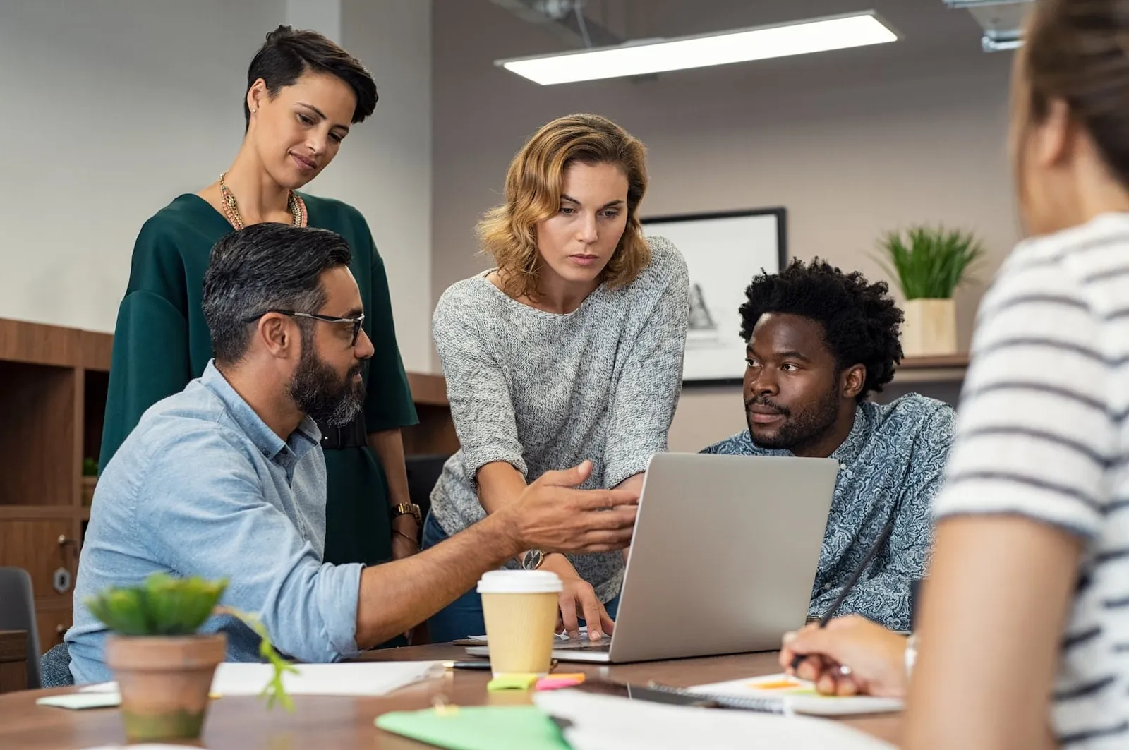 Business people working together