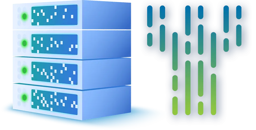 servers drawing with cyberfortress logo