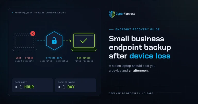 Small Business Endpoint Backup After Device Loss