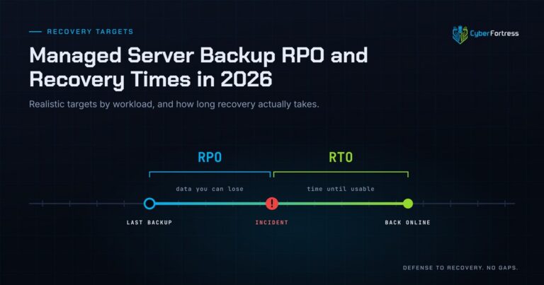 Managed Server Backup RPO and Recovery Times in 2026