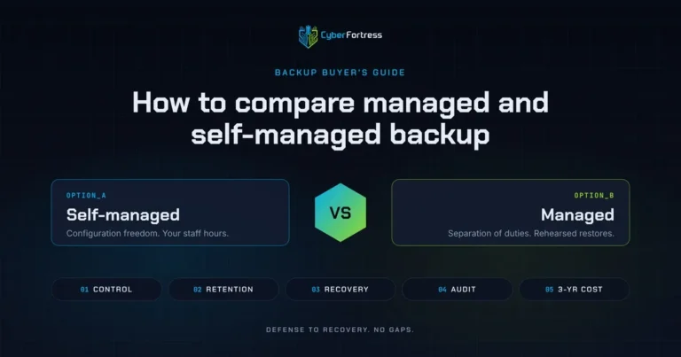How to Compare Managed and Self Managed Backup